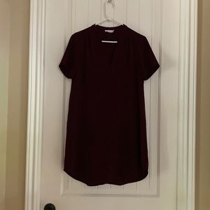 Lush burgundy mini dress
